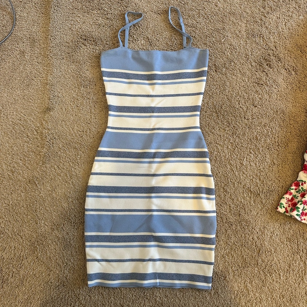 Superdown Dionne Striped Knit Dress